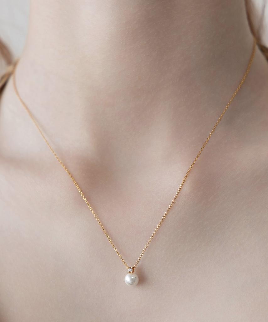Tatiana (Silver 925) 6Mm Swarovski Pearl Necklace Nz2491