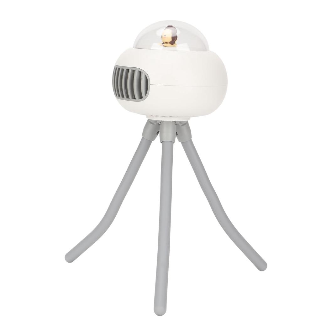Stroller Fan Handheld Portable USB Rechargeable 4 Speeds Mute Tripod Design 360 Degree Horizontal Rotation Fan for Bike