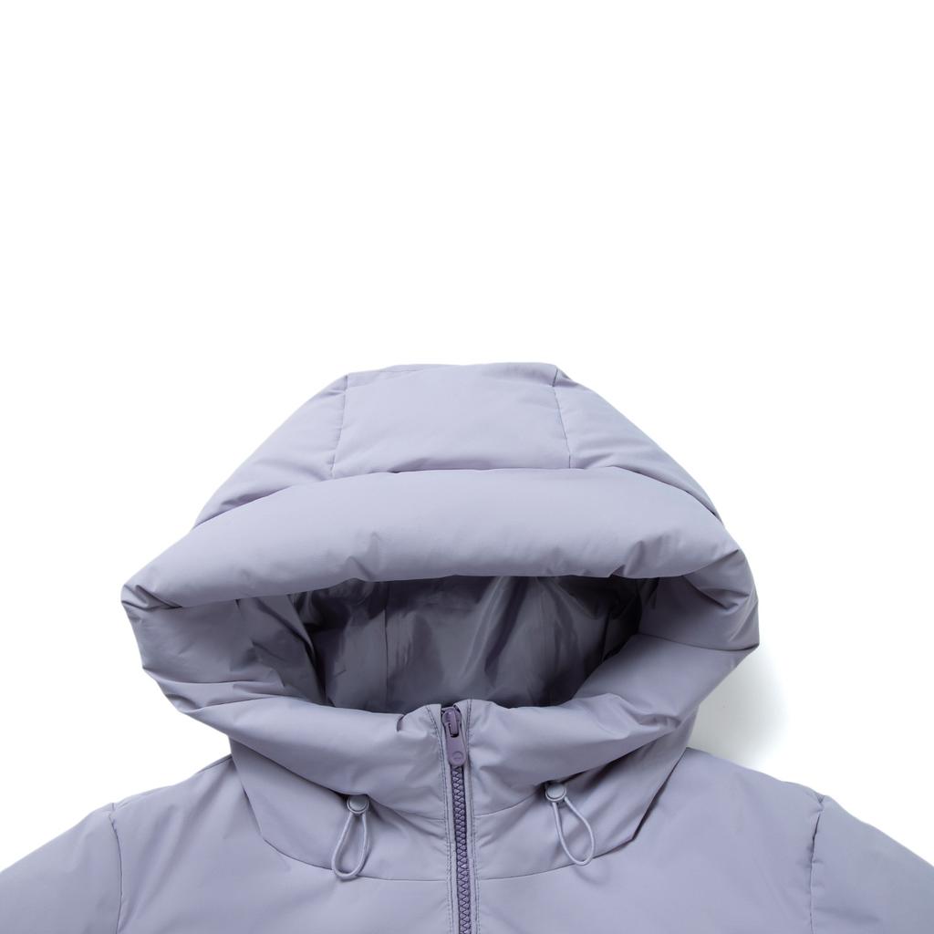 Li-Ning Simple Comfortable Solid Color Zipper Hooded Short Down Jacket Women Jackets AYMV398-5