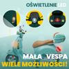 Jeździk Dla Dziecka Skuter Vespa Na Akumulator Z Kuferkiem Turkusowy Sun Baby