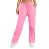 Damen Casual Fleece Winter Jogginghose mit elastischem Bund