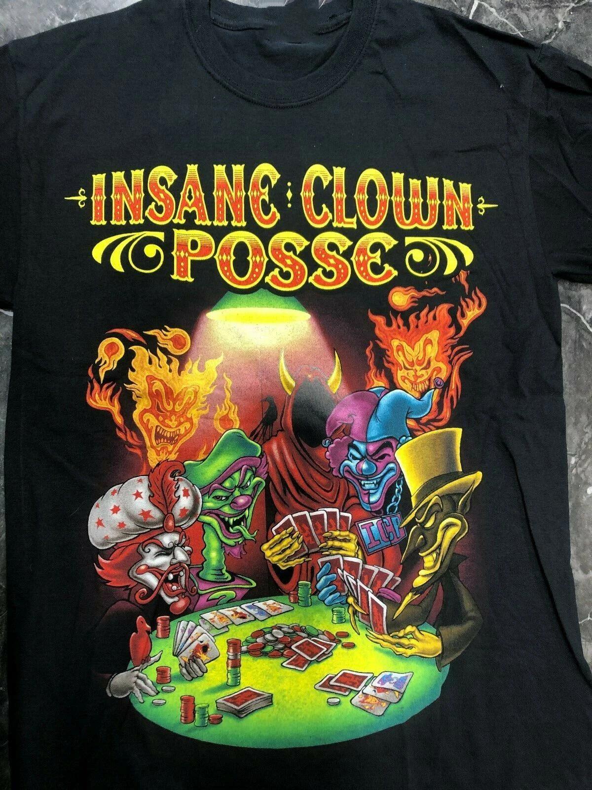 ICP Poker Game 2010 M Carnival Of Carnage Dark Lotus Hells Pit T-shirt VN1006 XXXL