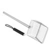 Stainless Steel Cat Litter Shovel Long Handle Cat Scooper Kitty Metal Scooper for Pet Beaches