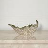 Sculptural Decorative Bowl with Enamel Finish Multifunctional Aluminum Fruit