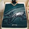 PHI Eagles Printed Flannel Blanket, soft throw for bedroom sofa, washable, fan merchandise, great gift.