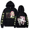 Demon Slayer Kanroji Mitsuri Anime Hoodie Pullover Unisex Baumwolle Kapuzensweatshirt Herbst Winter Y2k Streetwear Langarm Oberteile