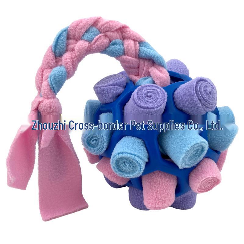 Interactive Dog Puzzle Ball: Sniffing, Teething, Energy-Boosting Olfactory Training Toy