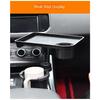 Car Cup Holder Expander Multi-Function Drink Holder with Food Table 360-Degree Adjustable Base Tray for Snack