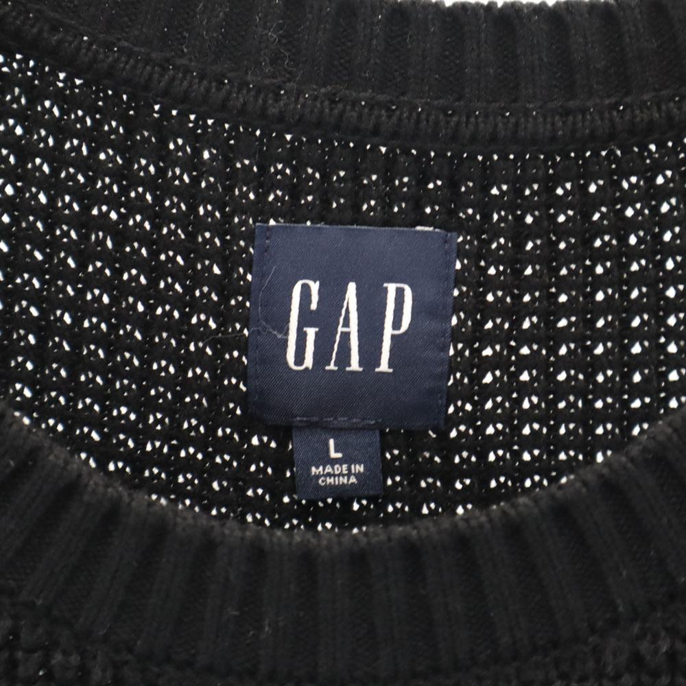 Gap Langarmpullover L schwarz Strick Herren Gebraucht
