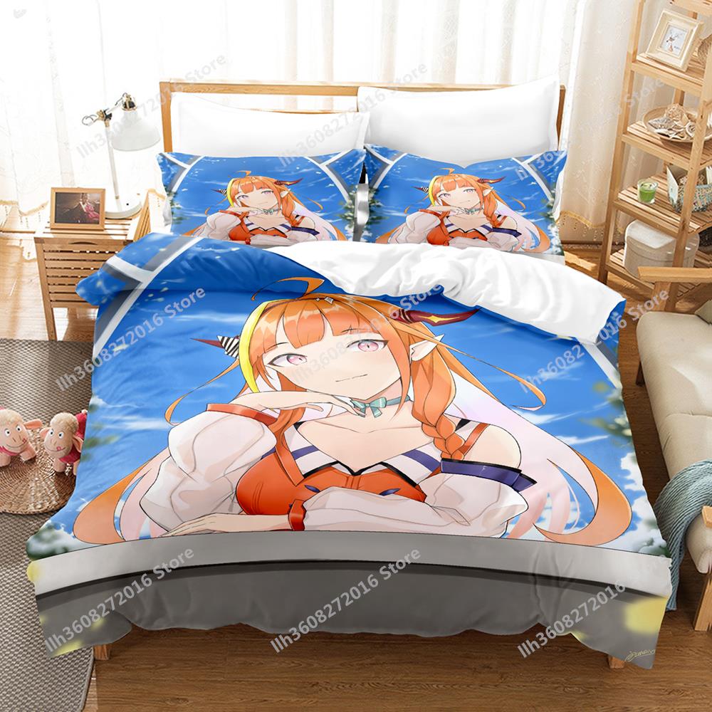 Kawaii Kiryuu Coco Bedding Set Single Twin Full Queen King Size Bed Set Adult Kid Bedroom Duvetcover Sets 3D Anime Bed Sheet Set