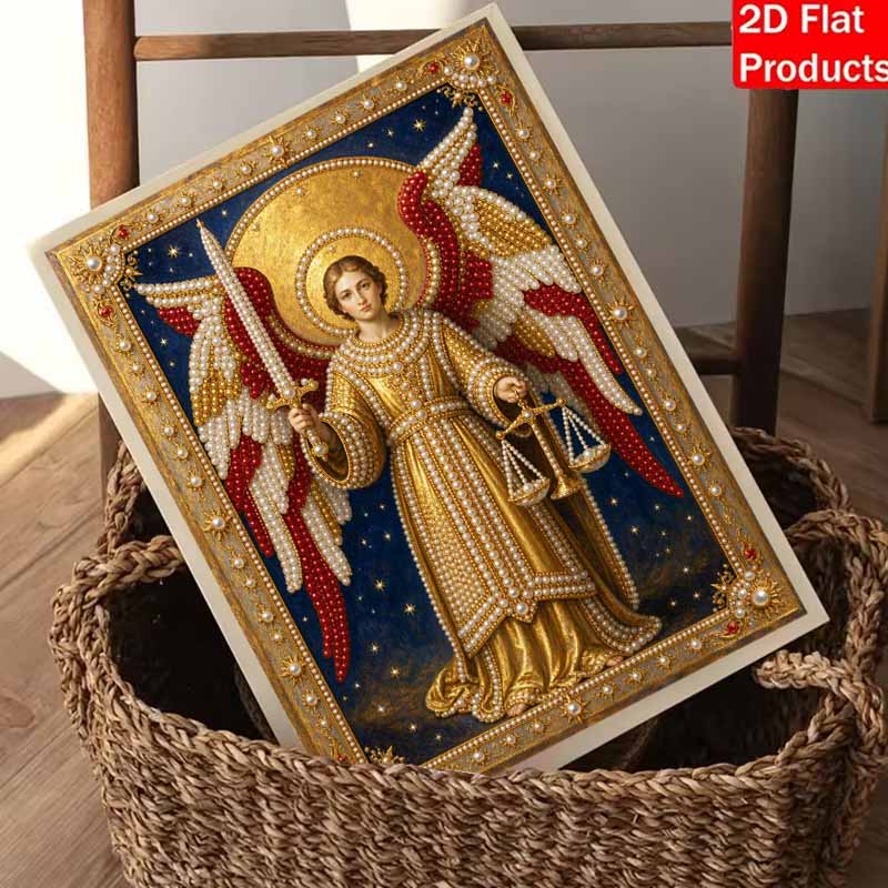 DIY 3D Pearl Diamond Painting Art Set Archangel Michael Home Decor Art Set Wall Art
