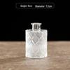 Retro Embossed Transparent Glass Vase: French-Inspired Luxury Home Decor for Living Room