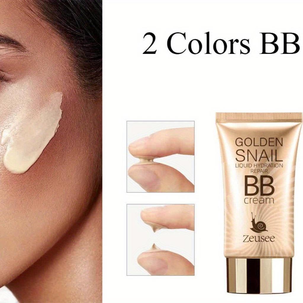 Golden Snail BB Cream Liquid Hydration - Long-Lasting, No Makeup Needed, Full Coverage Concealer for Women & Men, Cream Formula, Moisturizing Effect