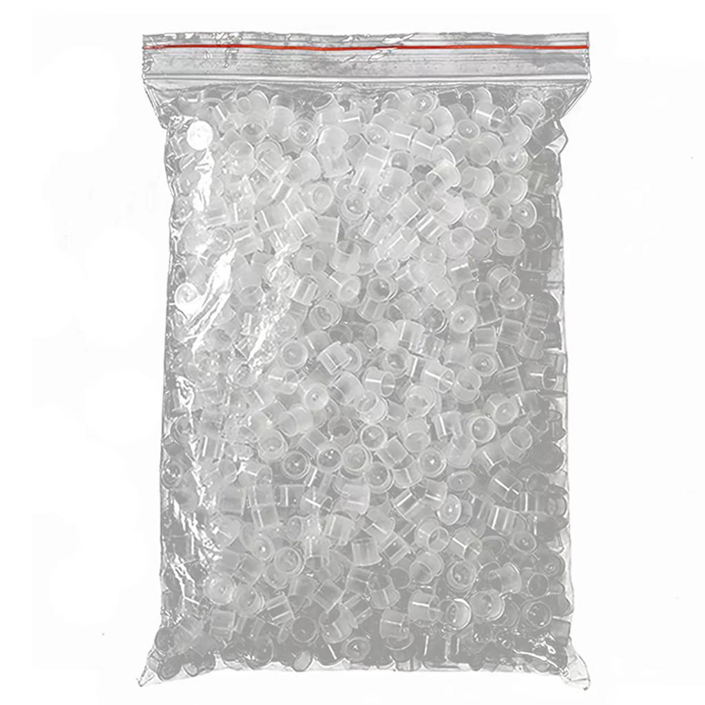 1000PCS Tattoo Ink Cups Plastic Disposable Transparent Small Ink Cups Tattoo Supplies With Base