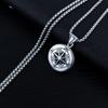 New Metal Compass Cast Necklace, Fashionable Titanium Alloy Pendant