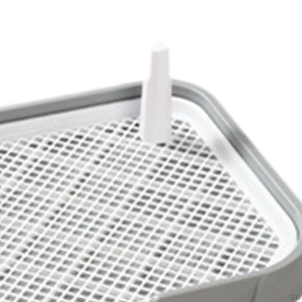 Dog Toilet Potty Tray Mesh Grids Litter Box for Bunny Other Pets