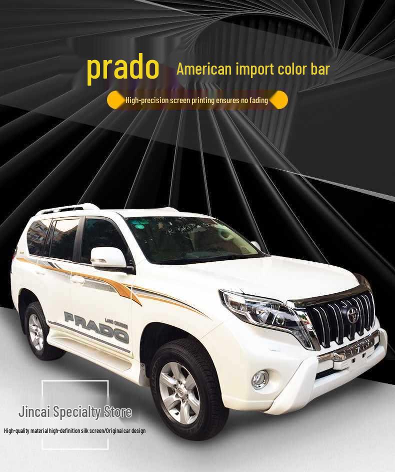 10-20 New Prado Body Color Stripe Decals - Prado 4000 Waistline 2700 Car Decoration Stickers