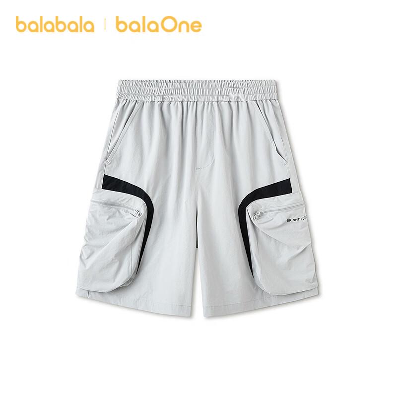

Balabala Boys Letter Print Cargo Shorts 120