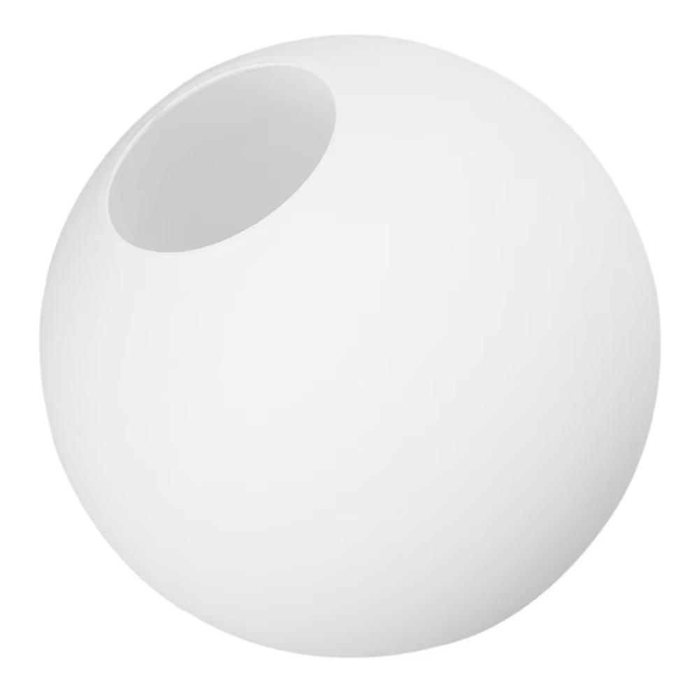 Matte White Globe Lamp Shade Milky Glass Light Cover Opening Design Glass Lamp Shade Home Decor