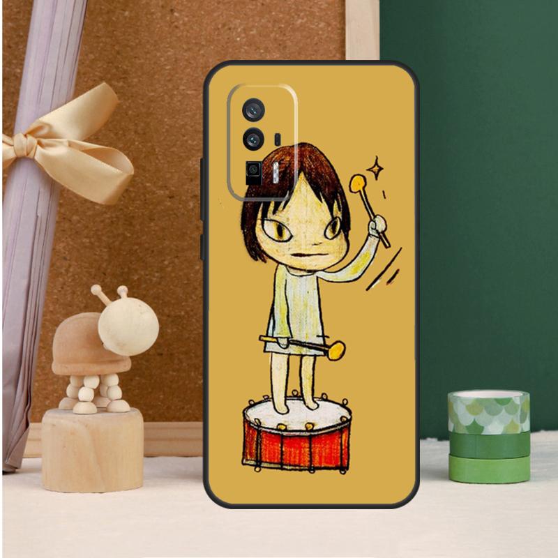 Yoshitomo Nara Case For POCO X6 Pro X3 X4 X5 M6 Pro F5 F3 M5s Xiaomi 13T Pro 11T 12T 12 13 14 Ultra Cover