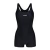 Women's Conservative Racing One-Piece Swimsuit with Boyshorts and Tummy Control for Plus Size Girls