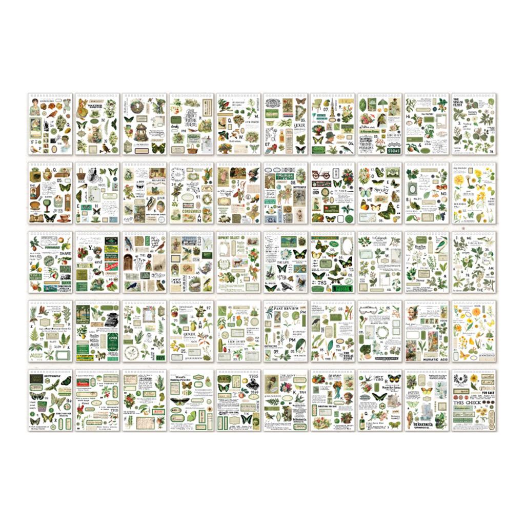 Retro Scrapbooking Stickers Scrapbooking Decorative Stickers Aesthetic Stickers for Scrapbooking Diary Planner Journal