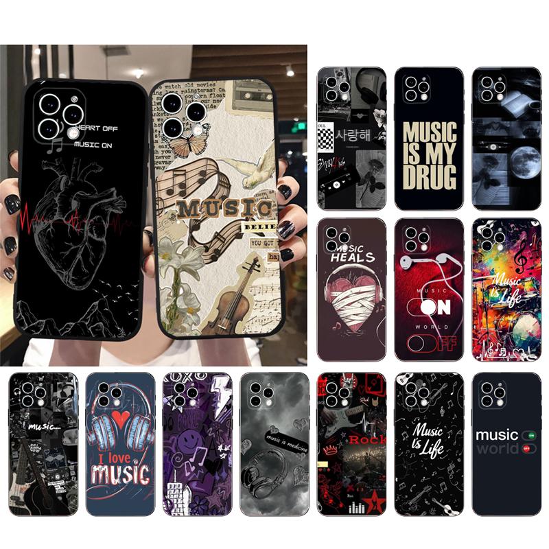 Love Music Phone Case For iphone 17 Pro Max 17 Pro Air 16 15 14 13 Pro Max 15 16 Pro 15Plus