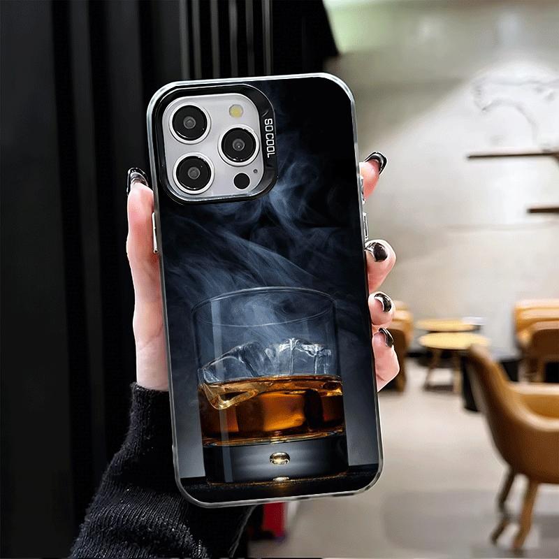 Cigar Whiskey Ice Drink Shockproof Phone Case for iPhone 17 Air 16 16E 15 Pro Max 14 Plus 13 Mini 12 Back Cover Anti Fall Fundas
