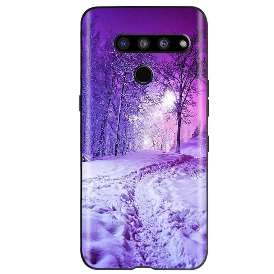For LG V50 ThinQ 5G Case Fashion Pattern Soft Silicone TPU Phone Case For LG V50S ThinQ 5G V50 50S V500N V450 V510N Funda