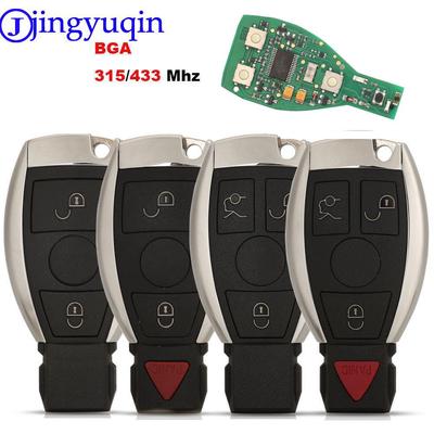 Jingyuqin Télécommande Intelligente Clé de Voiture Pour Mercedes Benz Année 2000+ Prend en Charge Original NEC et BGA 315MHz Ou 433.92MHz 3 Boutons