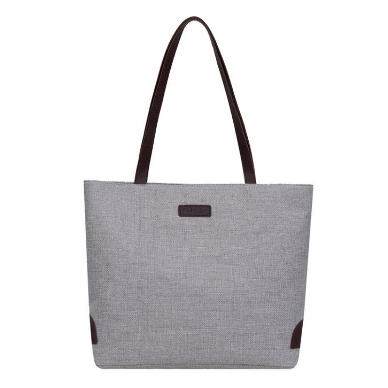 Simple and fashionable commuter shoulder bag women's leisure large-capacity tote bag new linen portable shoulder bag