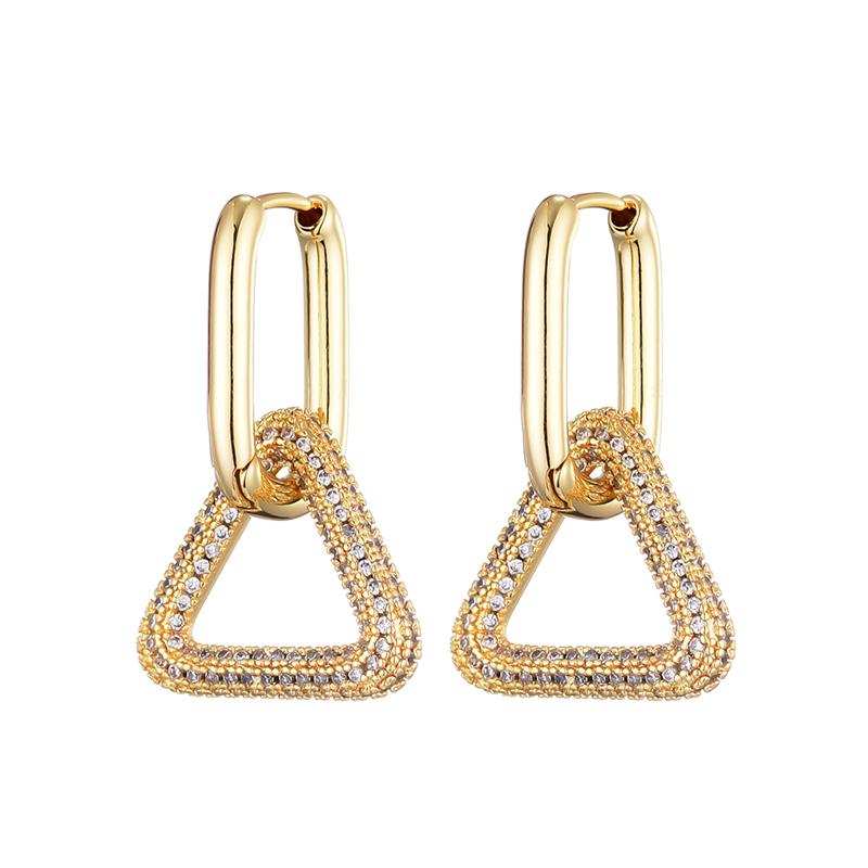 Classic Stainless Steel Ear Buckle For Women Trendy Gold Silver Color Big Oval Rectangle Hoop Huggie Punk Hip Hop Jewelry Gift
