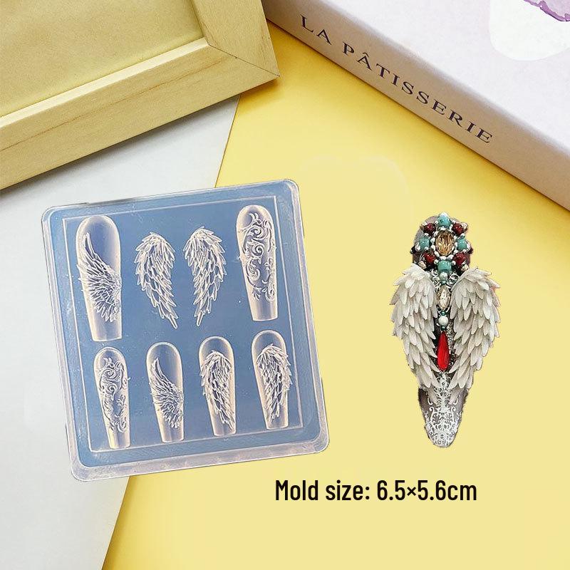 Stampi per Unghie Artistiche 3D in Alta Trasparenza - Design Orsetto, Fiocco, Bouquet