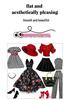 6-Point Jointed BJD 30cm Barbie Doll Clothes & Fashion Bag Set - Fairy Supermodel Xinyi Collection