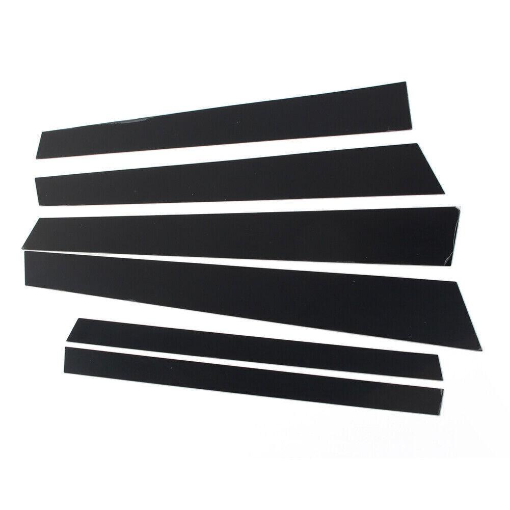 For BMW 5 Series E60 2004-10 Pillar Posts Door Piano Black Trim Decal Cover Kit