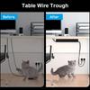 1pc 40cm/15.74in Self-Adhesive Cord Cable Organizer Table Wire Trough Cord Cover Channel Cabled Raceway