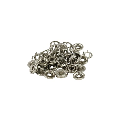 SK11 (SK11) Hook and Snap Buttons, Nickel Plated, 10mm, 12 Pairs, No. 30MT, Compatible with No. 3200MT (10mm Link), No. 4000MT, and No. 4060MT
