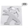 OQUP8 ABS 3D Löwenemblem Fronthaube Heckklappe Abzeichen für Peugeot 2008 3008 2021 2022 2023 Autoaufkleber Decals Styling Zubehör