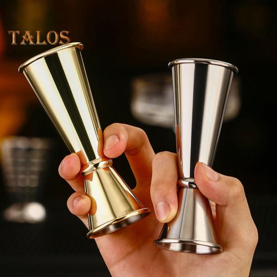 Odměrka na koktejly z nerezové oceli o objemu 1/2 oz, barmanská odměrka na koktejly, dvouhlavý design, odolný odměrka pro barmany