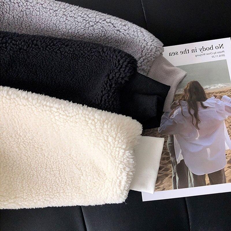 Hanorac Pufos Oversized Femei Iarnă Hanorace Plus Cald Top Hanorace Bărbați Pulover Larg Moale Gros Top