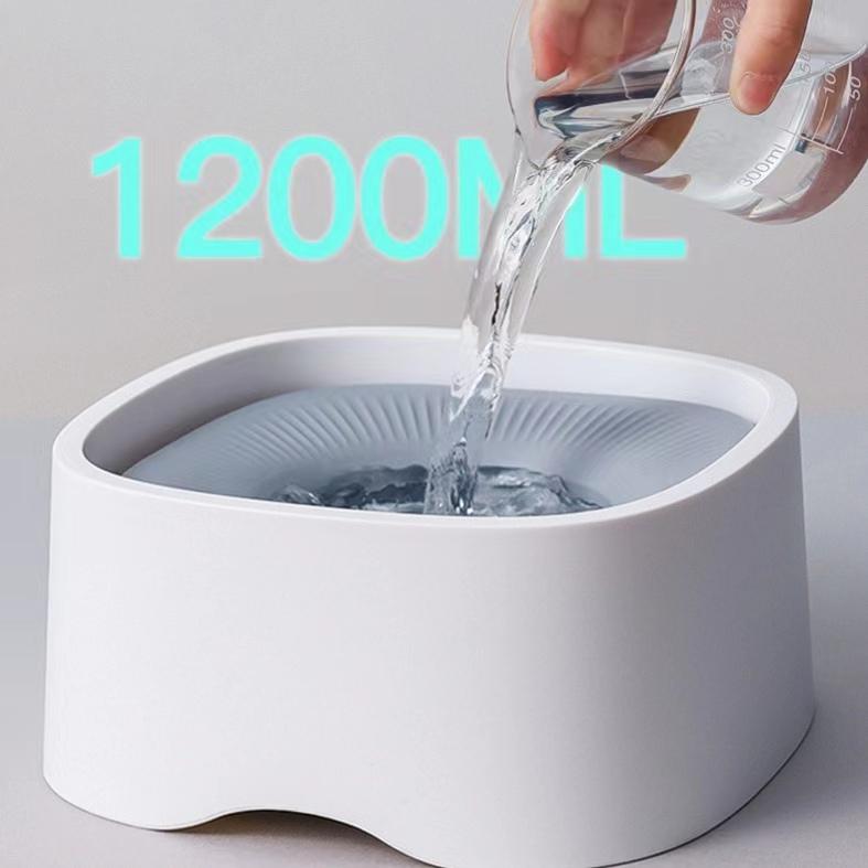 Dog Drinking Water Bowl Floating Non-Wetting Mouth Cat Bowl Without Spill Drinking Water Dispenser Plastic Anti-Over Dog Bowl