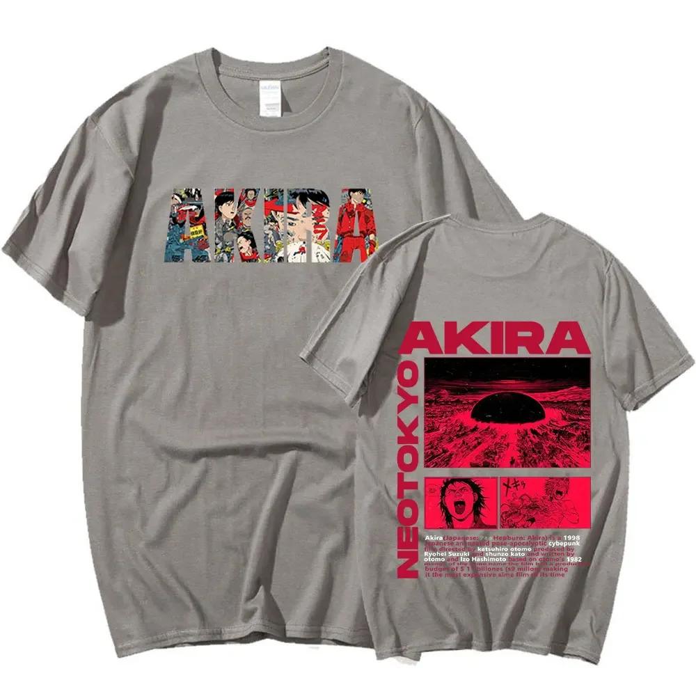 Japanese Anime Neo Tokyo Akira T Shirt Movie Science Fiction Manga Shotaro Kaneda Men Short Sleeve T Shirts 100% Cotton T-shirt