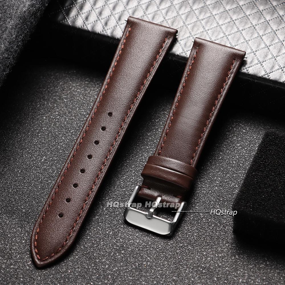 12mm 14mm 16mm 18mm 20mm 22mm Kalbsleder Uhrenarmband mit Goldfarbener Dornschließe Schnellwechsel-Armbänder Universelles Armband für Herren Damen