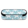 Pencil Bag Multi Compartment 300D Polyester Zipper Closure with Mesh Pocket Removable Divider and Pen Slots for Boys Girls