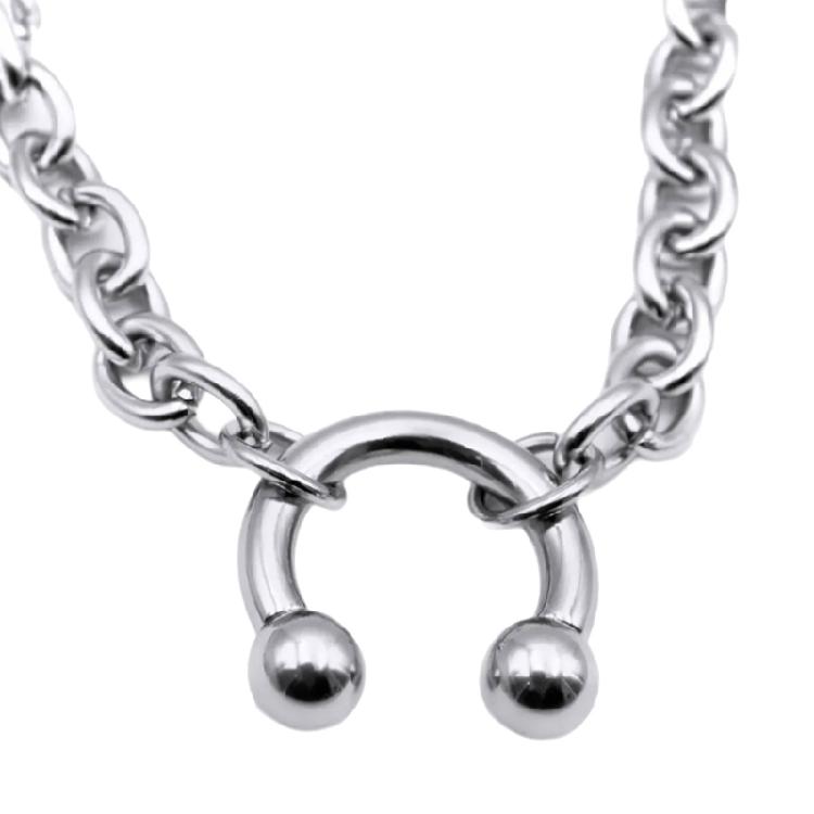 Vielseitige Verstellbare Halskette Mit Nasenklammer Anhänger Design Nachtclub Schmuck Schlüsselbeinkette Für Stilvolle Outfits