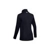 Under Armour Solid Color Stand Collar Training Jacket Women Jackets Black 1321442-001