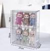 LABUBU Storage Box HD Transparent Plush Doll Clothes Vinyl Doll Macaron Blind Box Hanging