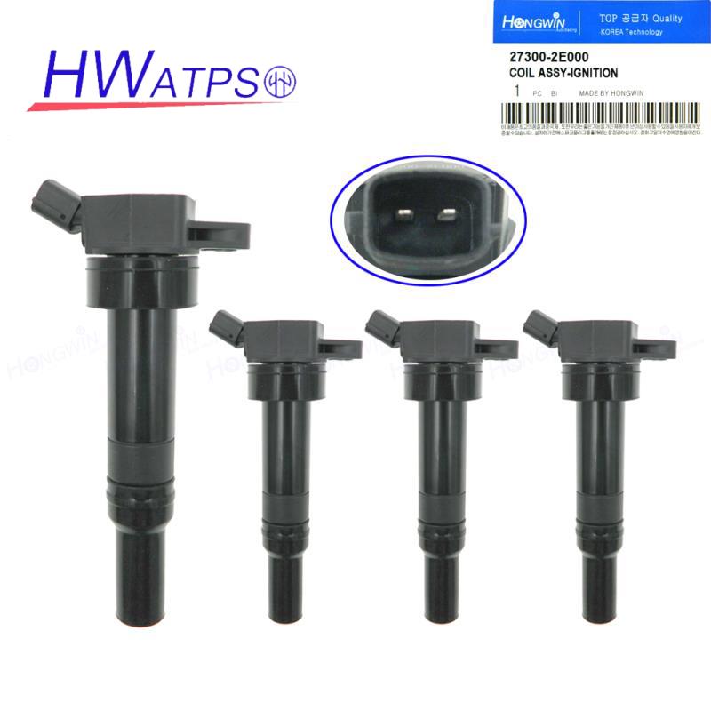 4pcs Ignition Coil For Hyundai Elantra Tucson Kia Soul Forte 5 Koup Soul 27300-2E000 UF651 5C1861 C1804 1788511 273002E000 x4 Ignition Coil