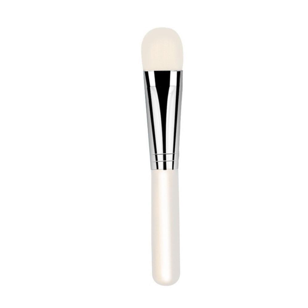 Portable Face Mask Brush Flat Head Foundation Brush Wooden Handle Makeup Brush  Facial Makeup белый