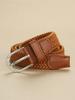 Children'S Unisex Knitted Belt Elastic Elastic Fine Belt Casual Canvas Belt Tide